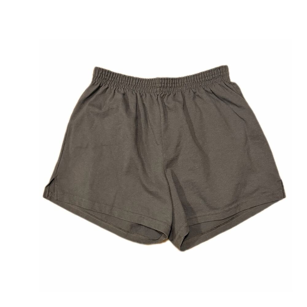 Soffe shorts grey cotton blend elastic waist